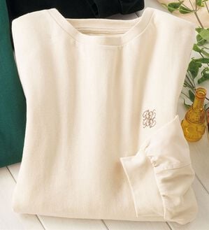 ルフラン（ルフラン）の「毎日が素敵。異素材使いプルオーバー（カットソー）」｜アイボリー