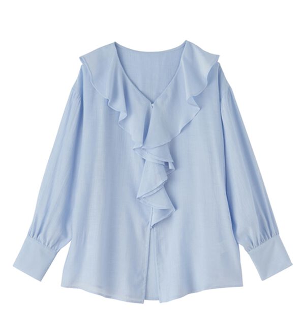 RANAN（ラナン）の「ラッフルフリルオーバーブラウス（ブラウス）」｜詳細画像