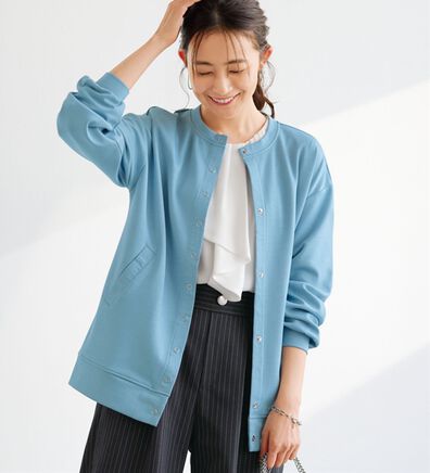 BELLUNA（ベルーナ）の「乾きやすい！シーズンレス裏配色カーディガン（その他カーディガン）」