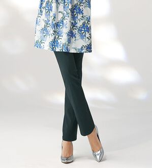 BELLUNA（ベルーナ）の「ヒンヤリ冷感！ハイテンション美脚パンツ　スリムストレート（フルレングスパンツ）」｜詳細画像