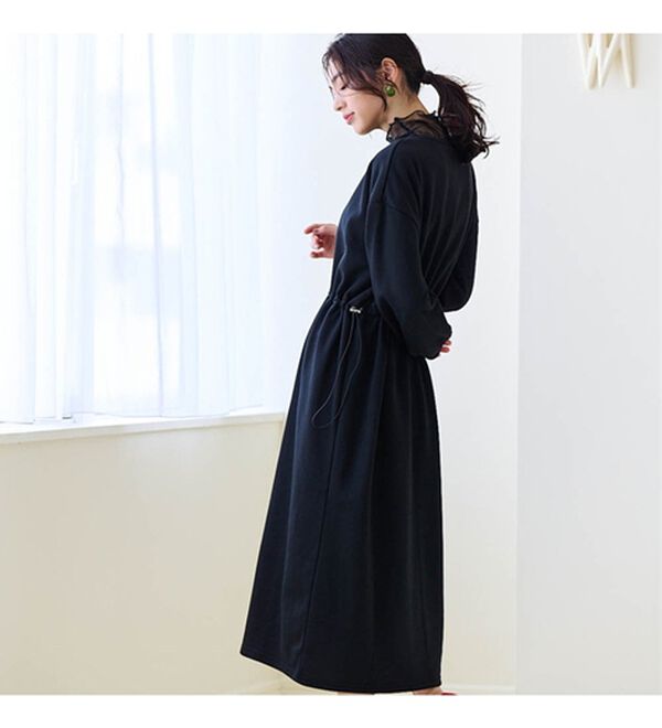 RANAN（ラナン）の「裏起毛！アンチピリング！ドロストワンピース（その他ワンピース）」｜詳細画像