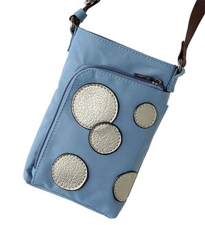 BELLUNA（ベルーナ）の「お出かけ上手なドットモチーフミニショルダー（ショルダーバッグ）」｜ブルー