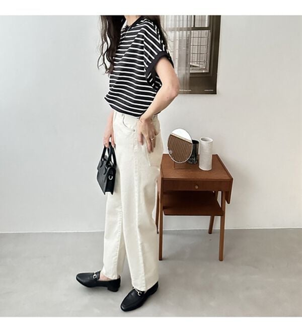 GeeRA（ジーラ）の「【新色追加】【ＵＳ．ＰＯＬＯ．ＡＳＳＮ】綿100％フレンチスリーブＴシャツ（Tシャツ）」｜詳細画像