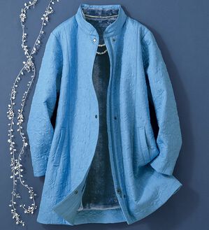 ルフラン（ルフラン）の「花柄キルトの上品ジャケット＜キリッツ＞（その他ジャケット）」｜詳細画像