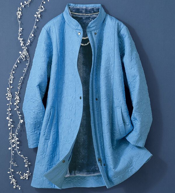 ルフラン（ルフラン）の「花柄キルトの上品ジャケット＜キリッツ＞（その他ジャケット）」｜詳細画像