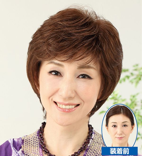 「帽子感覚　らくセットウィッグ（ウィッグ・ヘアピース・エクステ）」｜詳細画像