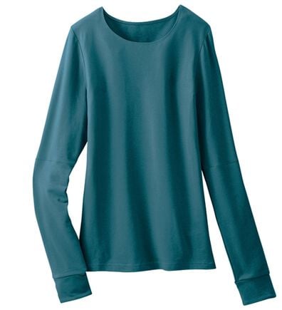 「こっそり手首あたためインナークルーネック（肌着・インナーウェア）」