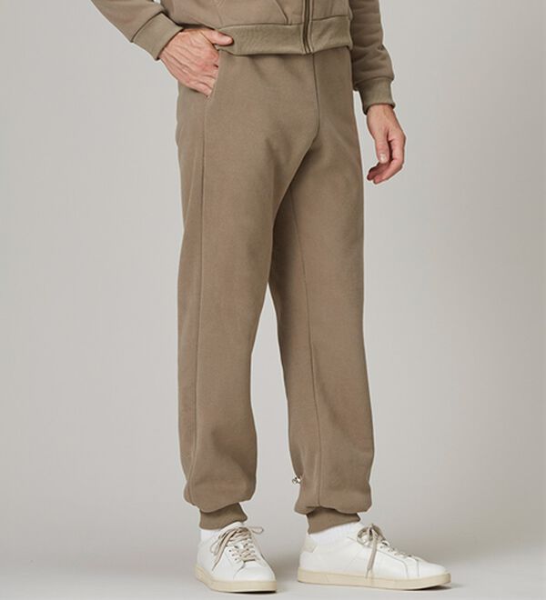 「＜シンプル＆プラス＞裏ボアジョガーパンツ（メンズフルレングスパンツ）」｜詳細画像