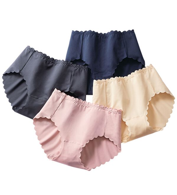 LAVIENNE（ラヴィエンヌ）の「ラインがひびきにくい癒されショーツ（ショーツ）」｜4色組