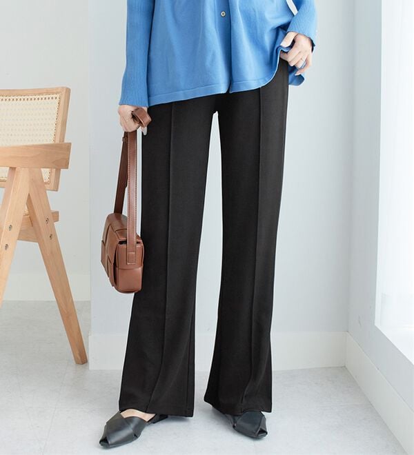 alotta（アロッタ）の「カットジョーゼットフレアパンツ（フルレングスパンツ）」｜詳細画像