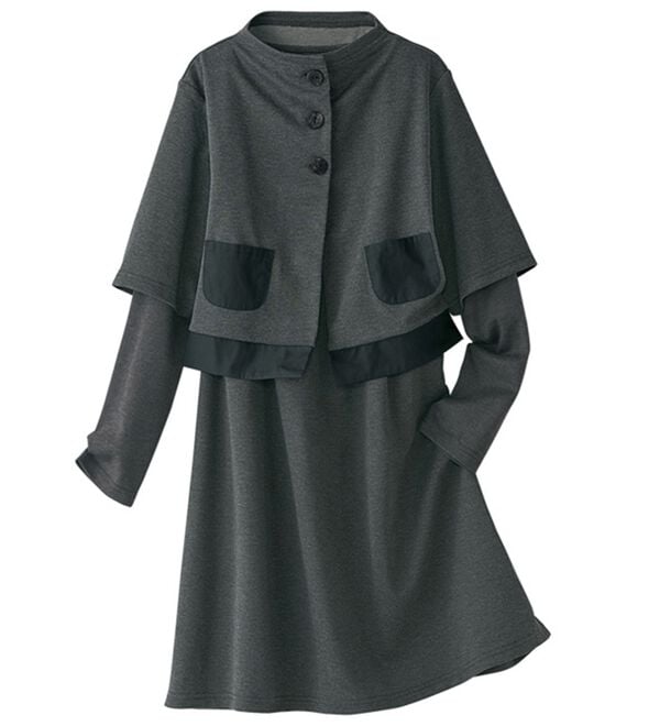 BELLUNA（ベルーナ）の「ボタンデザインカーディガンアンサンブル（アンサンブル）」｜詳細画像