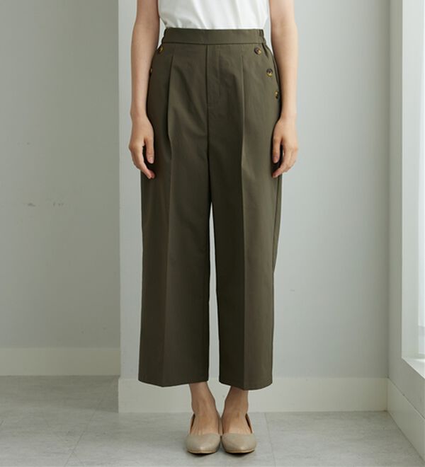 BELLUNA（ベルーナ）の「【ヨコストレッチ・紫外線カット・選べる2丈】サラもちライト快適ワイドパンツ（ワイドパンツ・ガウチョ）」｜詳細画像