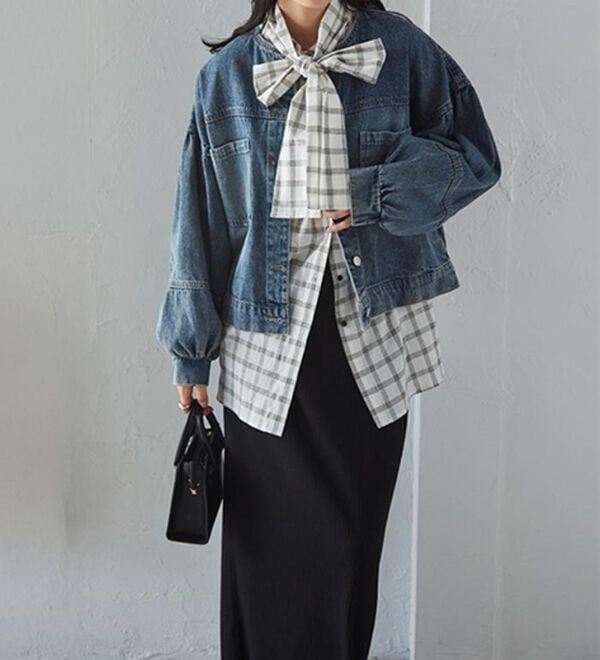 RANAN（ラナン）の「２ｗａｙボウタイチェックシャツ（シャツ）」｜詳細画像