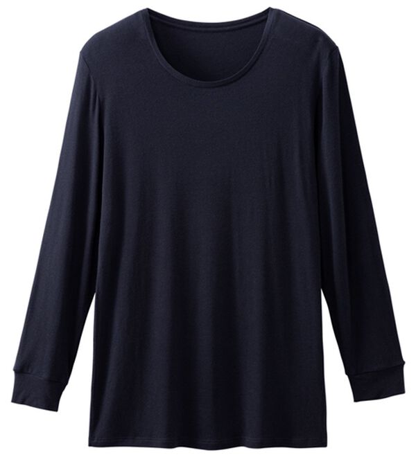 LAVIENNE（ラヴィエンヌ）の「カシミヤ入りクルーネックプルオーバー（肌着・インナーウェア）」｜詳細画像
