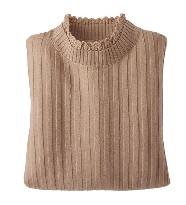 BELLUNA（ベルーナ）の「ウール入りウォッシャブルセーター（ニット・セーター）」｜詳細画像