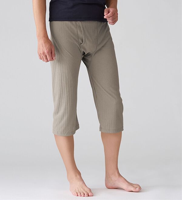 「【３枚組】＜クロコダイル＞爽風（Ｒ）麻入りステテコ（メンズ肌着・インナーウェア）」｜詳細画像