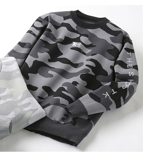 G/FORE ジーフォア ニット セーター カモフラ ブルー系 2