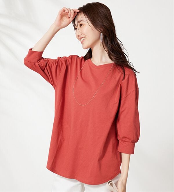 BELLUNA（ベルーナ）の「ひんやり！綿１００％キシリトールプリントチュニック（チュニック）」｜詳細画像