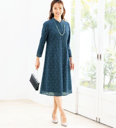 ルフラン（ルフラン）の「総レースカラーワンピース（その他ワンピース）」