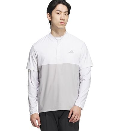 「＜ａｄｉｄａｓ＞２ｉｎ１ポロシャツ（メンズポロシャツ）」