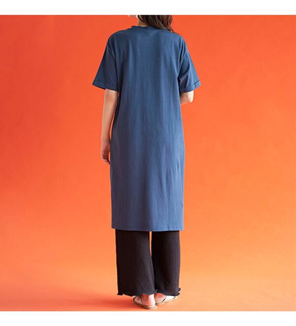 BELLUNA（ベルーナ）の「【楊柳イージーパンツ付】ひんやり！スリットデザインワンピース（カットソーワンピース）」｜詳細画像