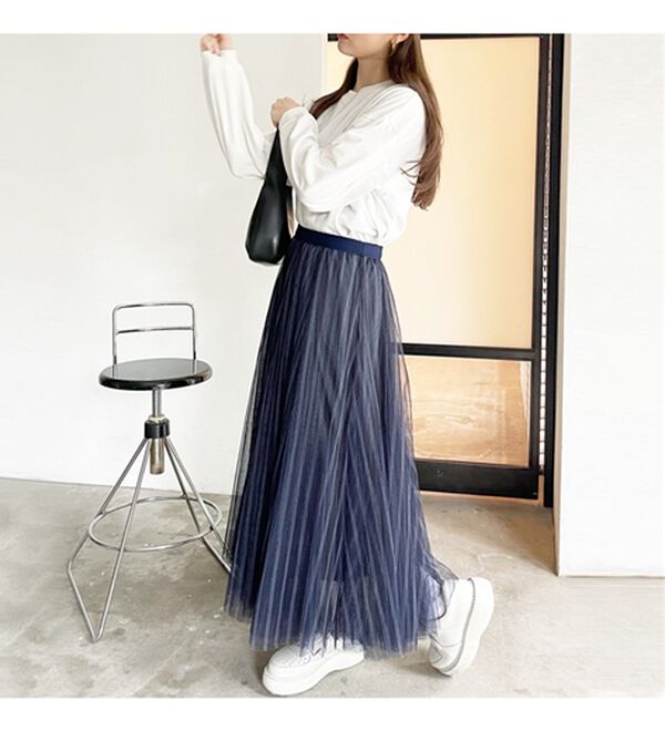 GeeRA（ジーラ）の「フレアーチュールロングスカート（ロングスカート）」｜詳細画像