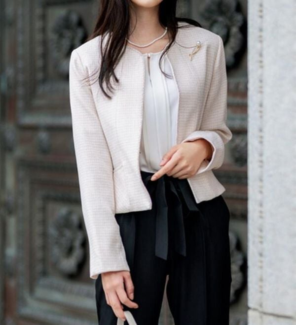 GeeRA（ジーラ）の「【入卒式/セレモニー】ツイード着回し５点セットスーツ　２ジャケット＆パンツ＆ワンピ（その他スーツ）」｜詳細画像