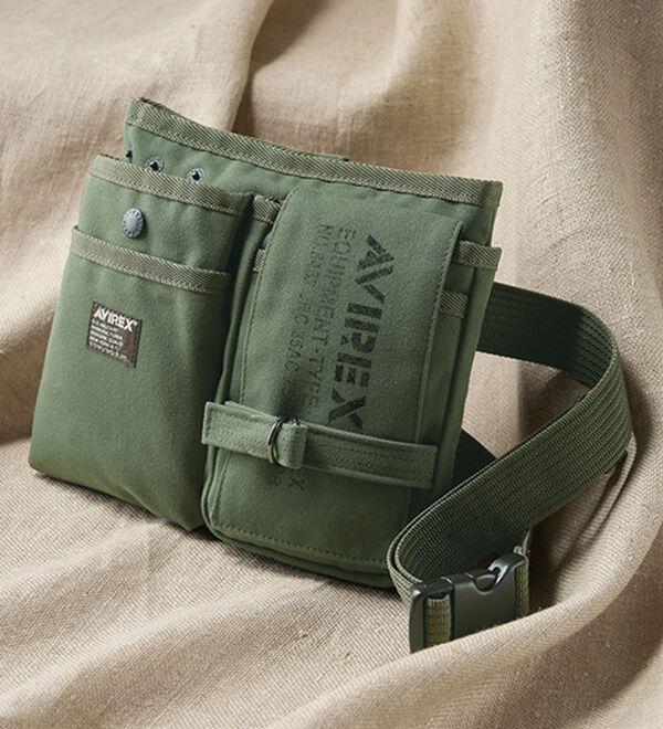 「＜アヴィレックス＞イーグル２ＷＡＹシザーバッグ（メンズショルダーバッグ）」｜カーキ