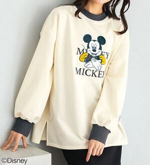 BELLUNA（ベルーナ）の「＜Ｄｉｓｎｅｙ＞リブ配色ゆったりトレーナー（トレーナー・スウェット）」｜詳細画像