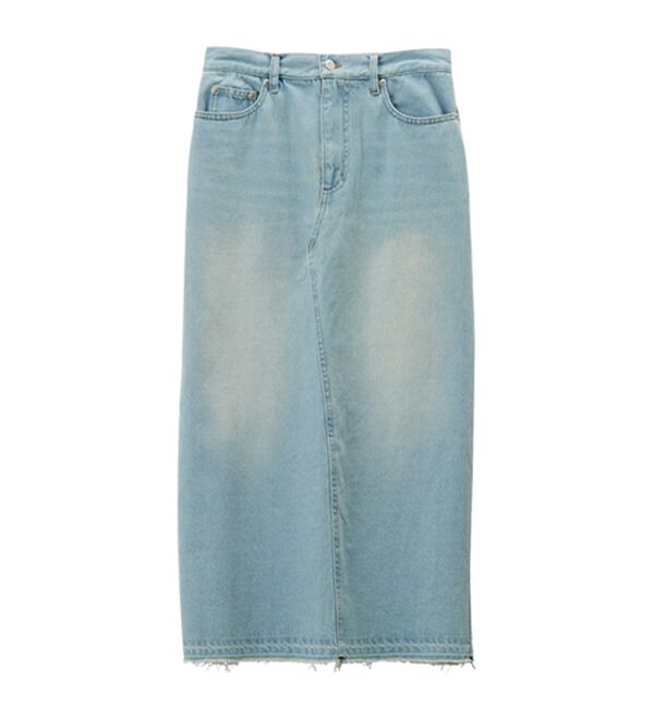 GeeRA（ジーラ）の「バックスリットデニムロングスカート（ロングスカート）」｜詳細画像