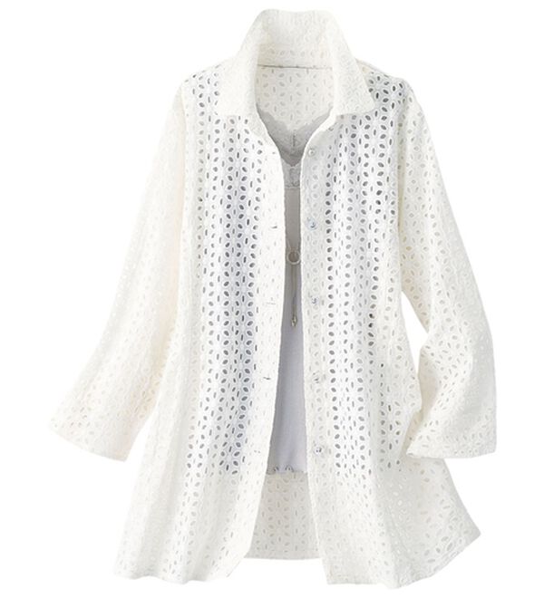 ルフラン（ルフラン）の「復刻版　華やか綿レースジャケット（その他ジャケット）」｜詳細画像