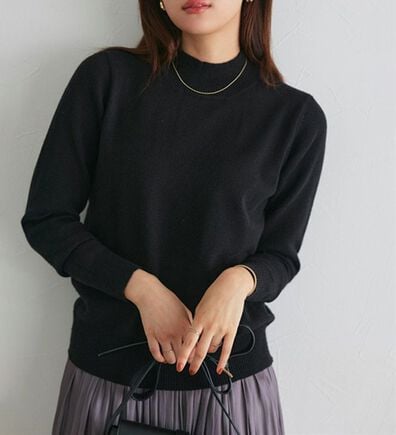 Pierrot（ピエロ）の「【Ｍ～３Ｌ】プレミアムカシミヤタッチハイネックニット（ニット・セーター）」