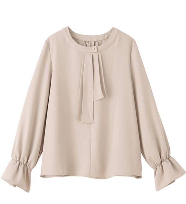 RANAN（ラナン）の「パール付きボウタイブラウス（ブラウス）」｜詳細画像