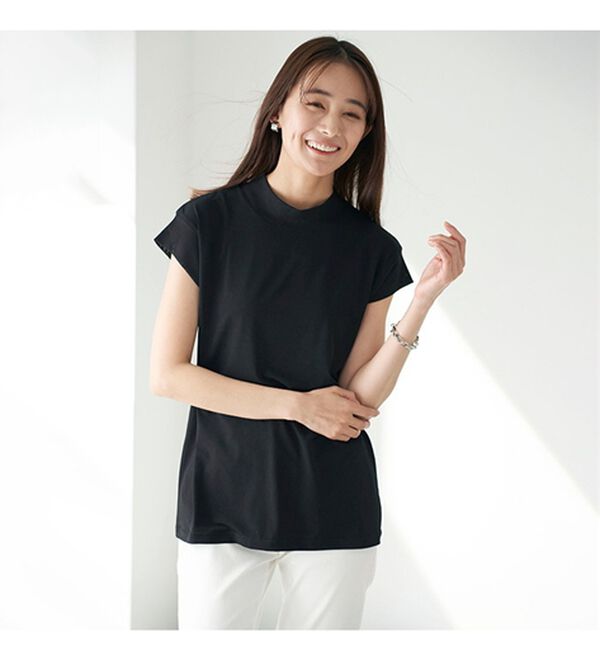 BELLUNA（ベルーナ）の「脱Ｔシャツ！チュールデザイントップス（カットソー）」｜詳細画像