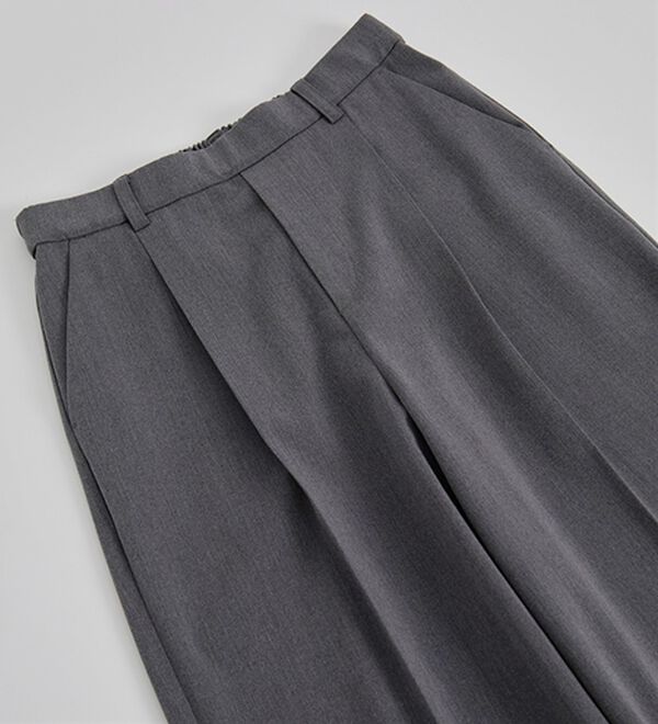 BELLUNA（ベルーナ）の「サマ見え！美脚タック使いワイドパンツ（ワイドパンツ・ガウチョ）」｜詳細画像