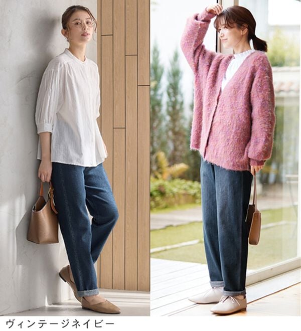 Viola e Viola（ヴィオラ エ ヴィオラ）の「綿混ストレッチゆとりシルエットレギンスパンツ（フルレングスパンツ）」｜詳細画像