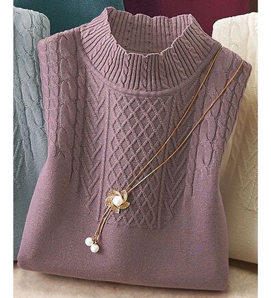 ルフラン（ルフラン）の「コットンシルクカシミヤの優美なニット（ニット・セーター）」