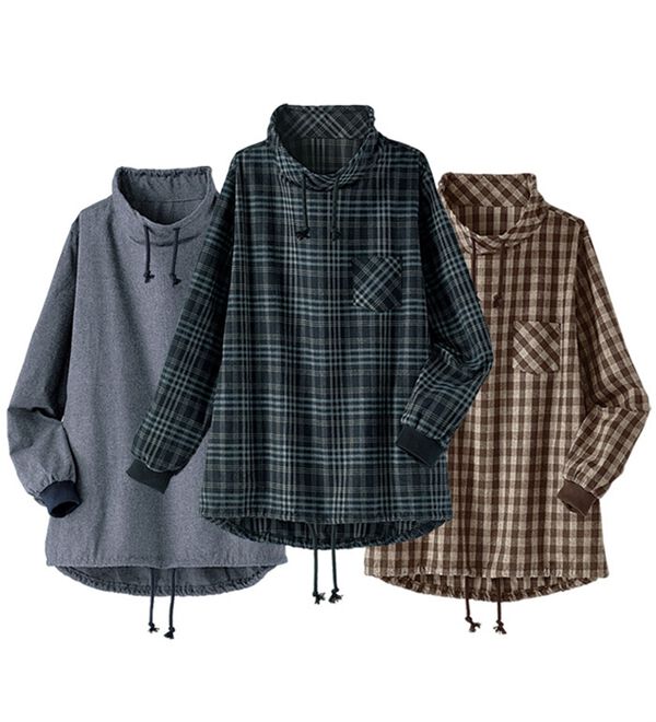 BELLUNA（ベルーナ）の「【３枚組】綿１００％デザインプルオーバー（カットソー）」｜詳細画像