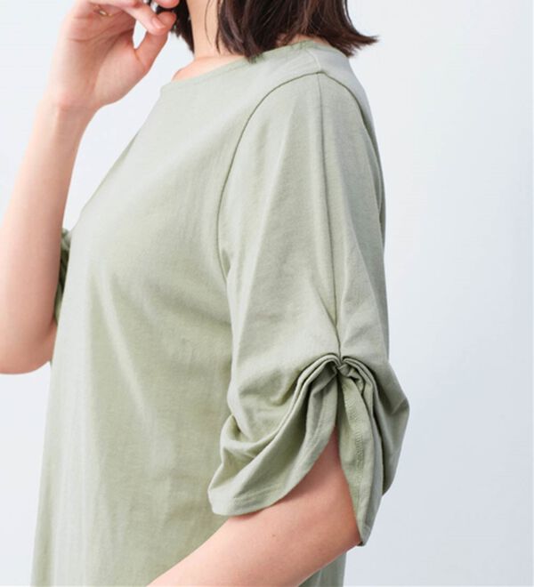Viola e Viola（ヴィオラ エ ヴィオラ）の「綿１００％袖タックチュニック（チュニック）」｜詳細画像