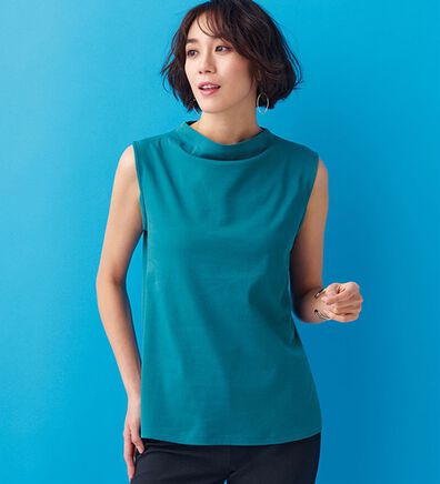 BELLUNA（ベルーナ）の「艶やか綿１００％タンクトップ（タンクトップ・キャミソール）」
