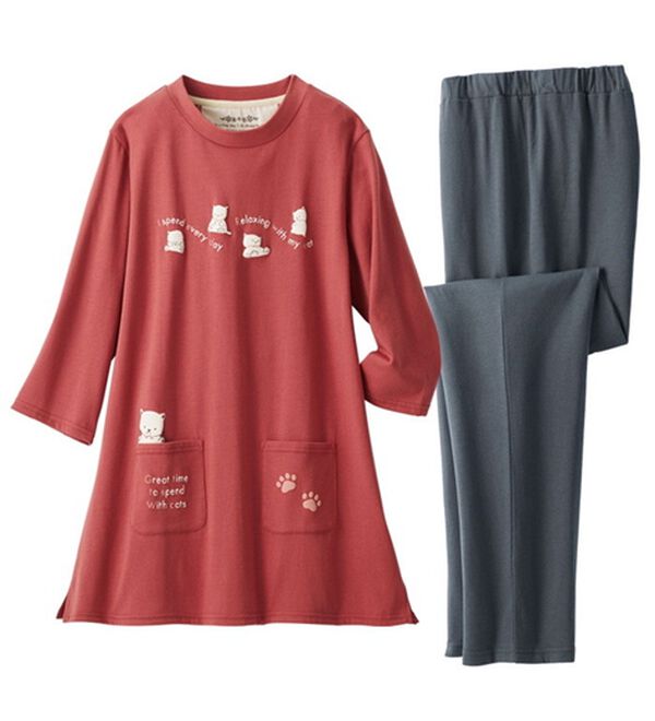 ルフラン（ルフラン）の「【２着組】キュートなアニマルパジャマ（パジャマ・ルームウェア）」｜詳細画像