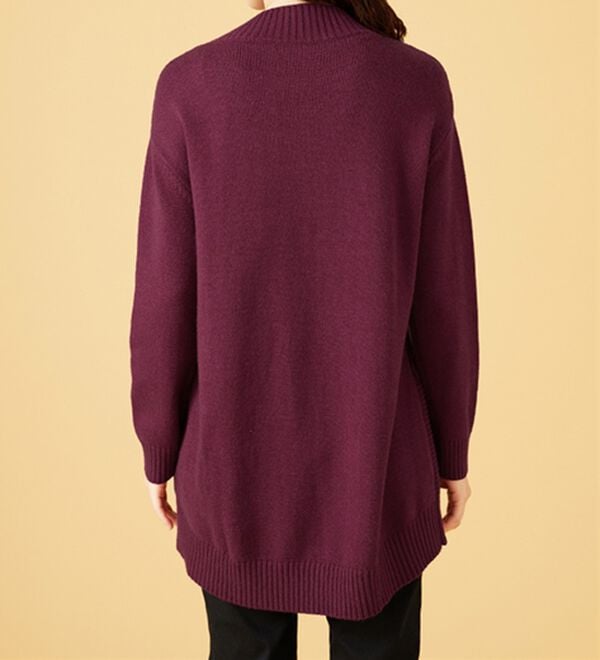 BELLUNA（ベルーナ）の「パッチワーク調ケーブルニットチュニック（チュニック）」｜詳細画像