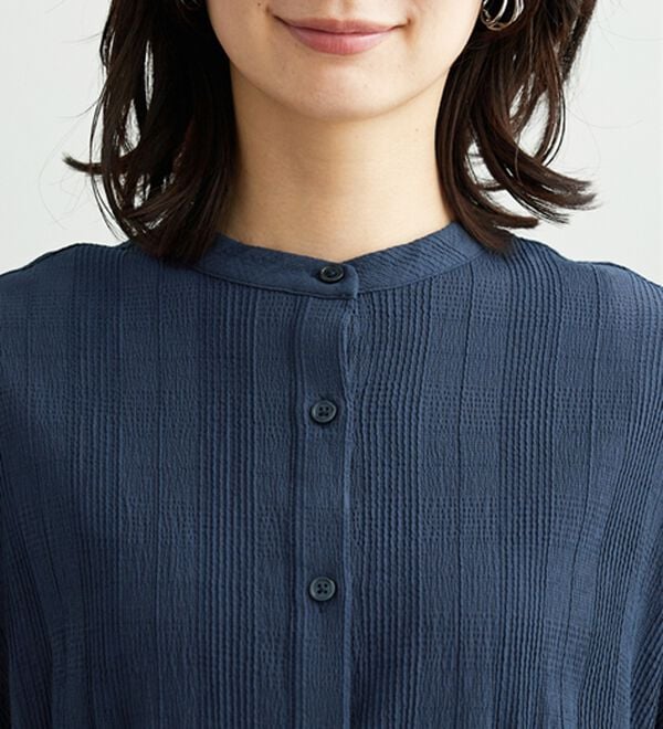 BELLUNA（ベルーナ）の「シアージャカード素材ペプラムチュニック（チュニック）」｜詳細画像