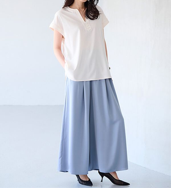 RANAN（ラナン）の「ひんやり！スキッパーブラウス（ブラウス）」｜詳細画像