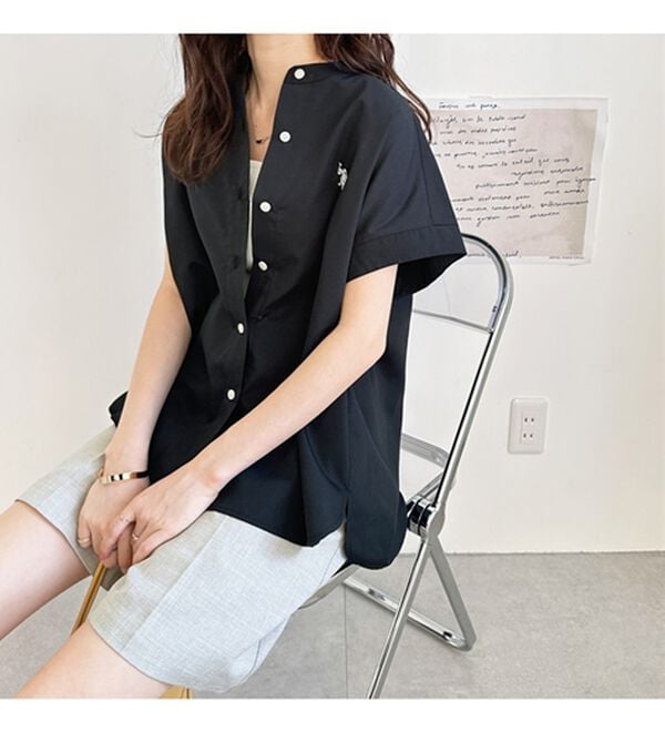 GeeRA（ジーラ）の「【ＵＳ．ＰＯＬＯ．ＡＳＳＮ】フレンチスリーブシャツ（シャツ）」｜詳細画像