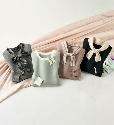 ルフラン（ルフラン）の「選べる衿デザインニット（ニット・セーター）」