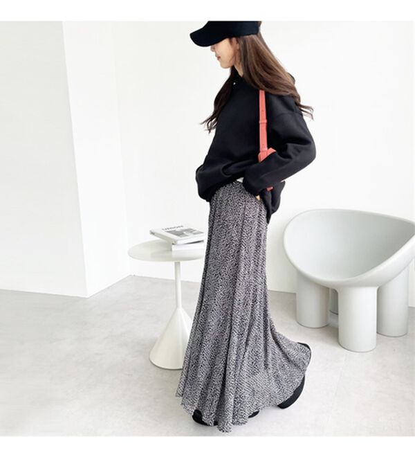 GeeRA（ジーラ）の「切替フレアーロングスカート（ロングスカート）」｜詳細画像