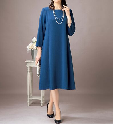 ルフラン（ルフラン）の「日本製　ちりめんフォーマルワンピース（フォーマルワンピース）」