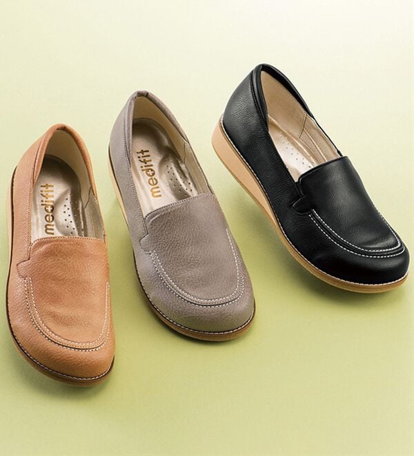 ルフラン（ルフラン）の「外反母趾対応　メディフィット５Ｅシンプルモカシンシューズ（フラットシューズ）」｜詳細画像