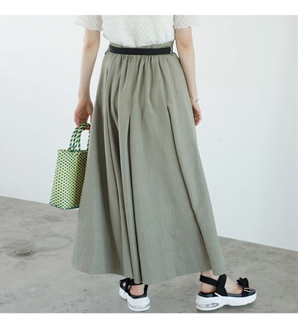 GeeRA（ジーラ）の「ワークベルト付フレアースカート（ロングスカート）」｜詳細画像